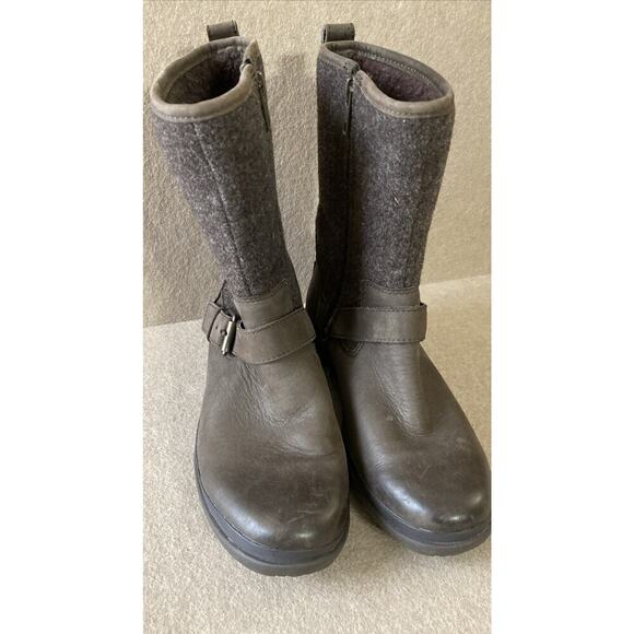 UGG Robbie Waterproof Boots Women’s Sz 6.5 Brown Leather Sherpa 017377 Outdoor - Picture 6 of 9